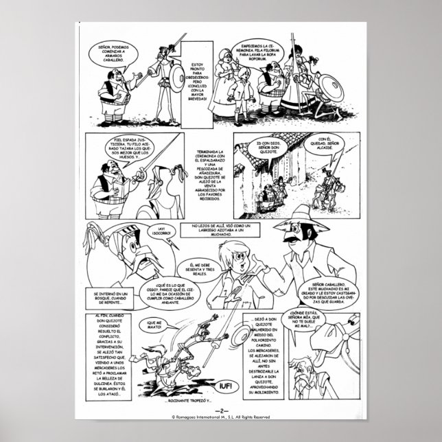 CDON QUIJOTE DE LA MANCHA - CÓMIC-Página 02-Poster Poster (Front)