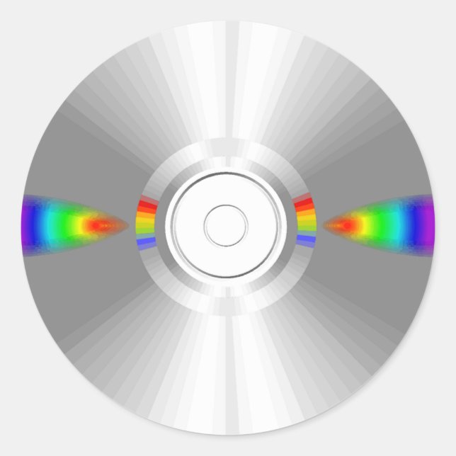 CD'S CLASSIC ROUND STICKER (Front)