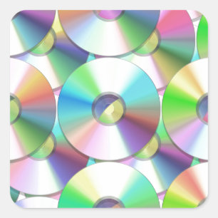CDs Square Sticker
