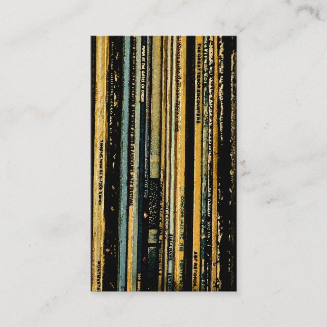 CDs Vinyl Tapes Business Card (Front)