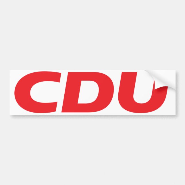 CDU Logo Bumper Sticker (Front)