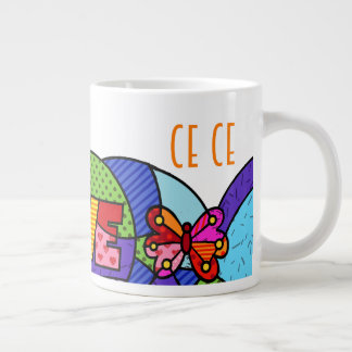 Ce Ce Pop art colourful exclusive design Large Coffee Mug