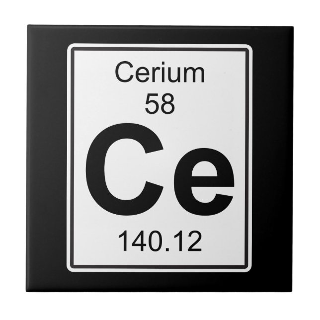 Ce - Cerium Tile (Front)