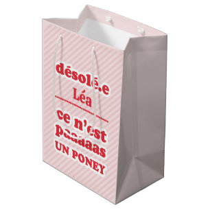 Ce n'est pas un poney medium gift bag