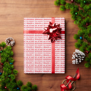 Ce n'est pas un poney wrapping paper