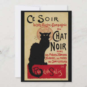 Ce Soir Chat Noir Black Cat, Vintage Art Nouveau
