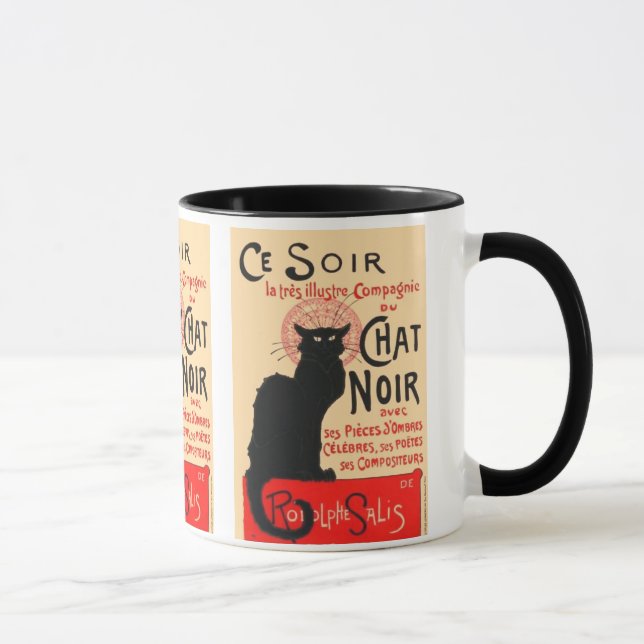 Ce Soir Le Chat Noir, Théophile Steinlen Mug (Right)