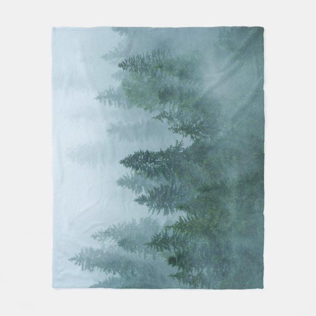 Ceahlau National Park Cold Morning. Fleece Blanket (Front)