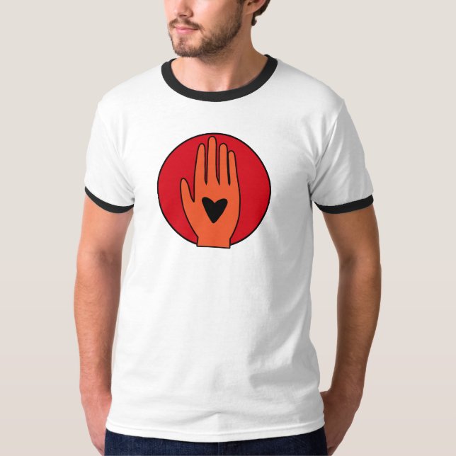 Ceasefire now hand Palestine graphic design  T-Shirt (Front)