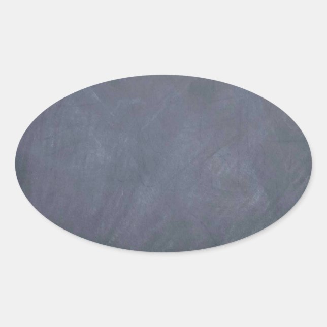 Ceate own Slate Chalkboard accessories - customise Oval Sticker (Front)