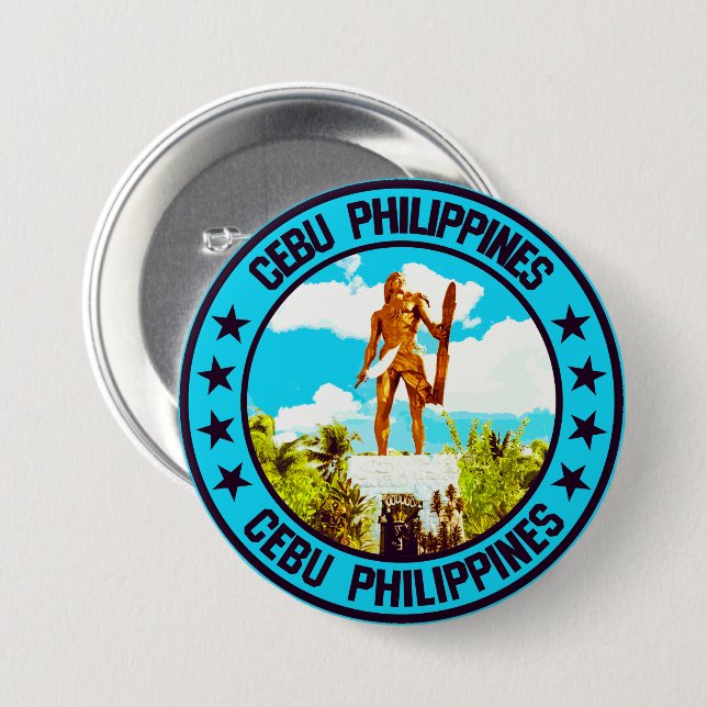 Cebu City                                          7.5 Cm Round Badge (Front & Back)