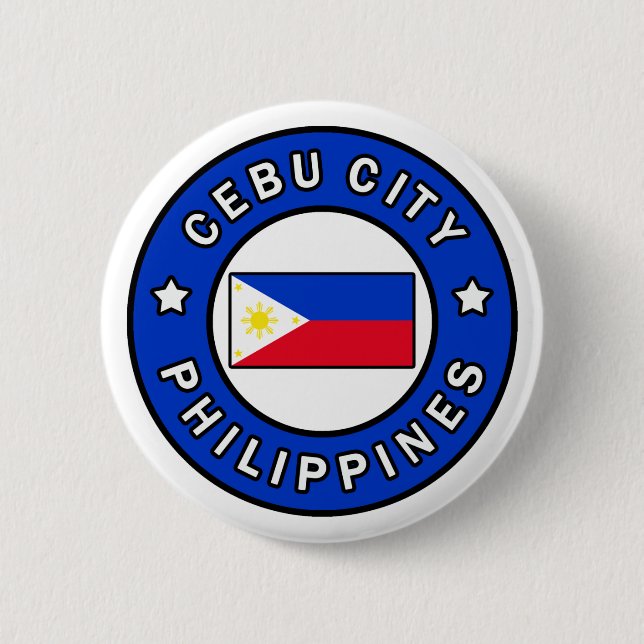 Cebu City Philippines 6 Cm Round Badge (Front)