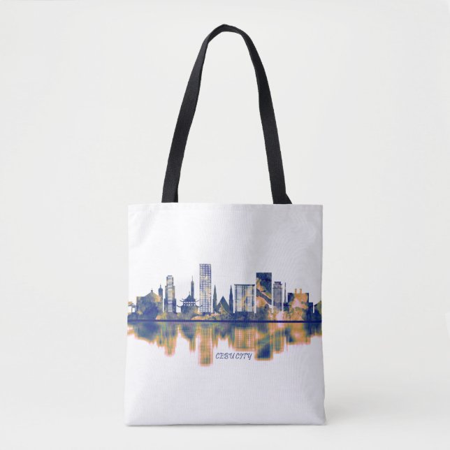 Cebu City Skyline Tote Bag (Front)
