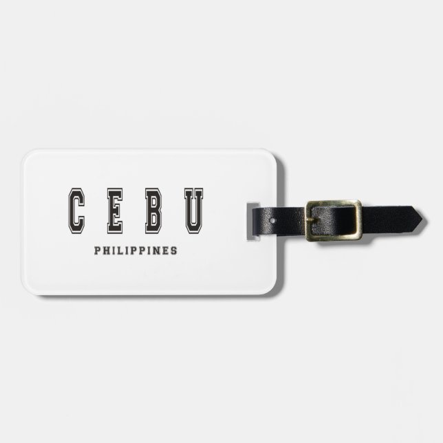 Cebu Philippines Luggage Tag (Front Horizontal)