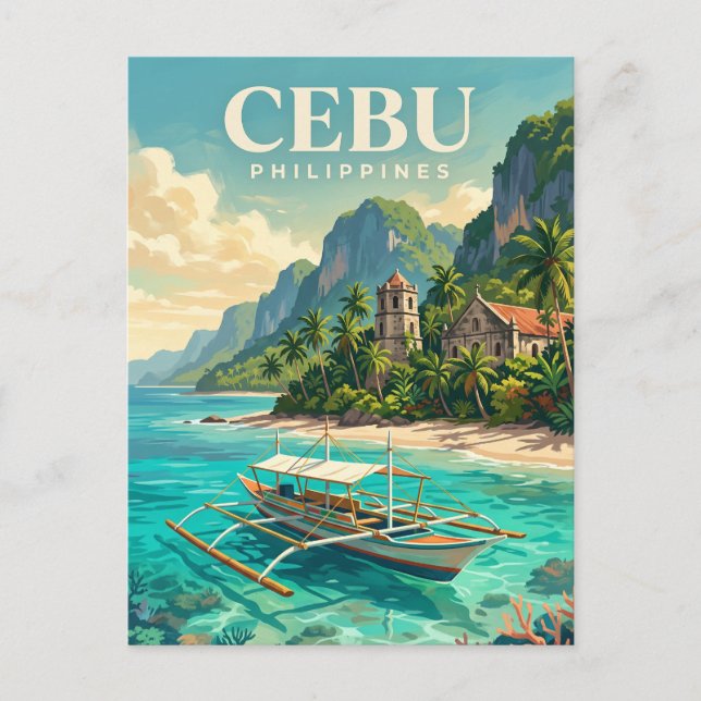 Cebu Philippines Postcard (Front)