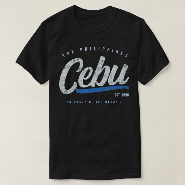 Cebu Travel Philippines Retro  T-Shirt (Design Front)