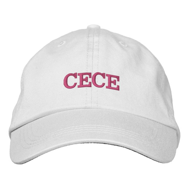 Cece Nickname Embroidered Hat (Front)