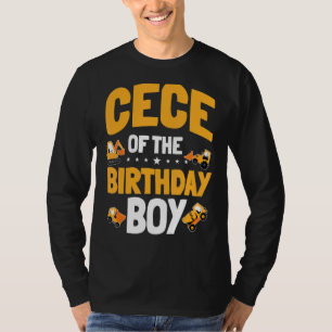Cece Of The Birthday Boy Construction Worker Bday T-Shirt