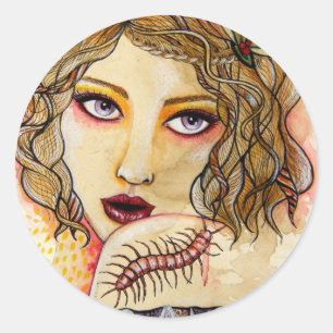 Cecelia and the Centipede stickers