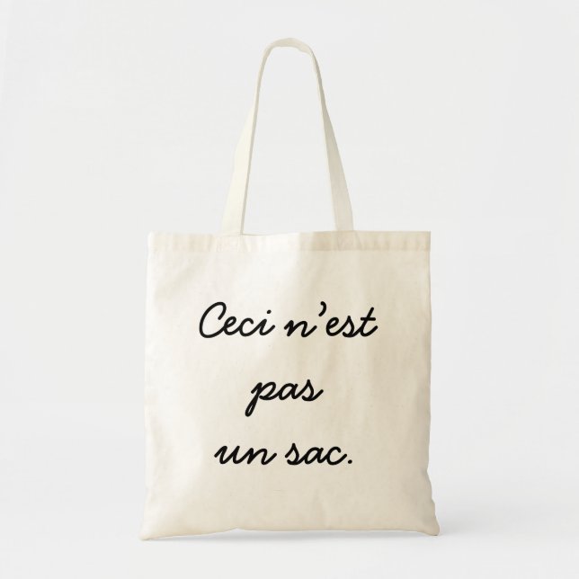 Ceci n’est  pas  un sac. tote bag (Front)