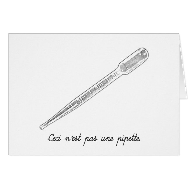 Ceci N'est Pas Une Pipette (Front Horizontal)