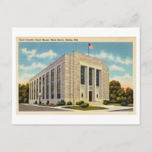 Cecil County Court House in Elkton, Maryland, Postcard