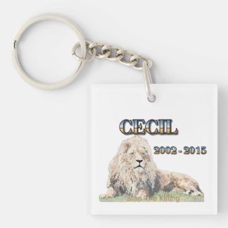 Cecil The Lion Key Ring