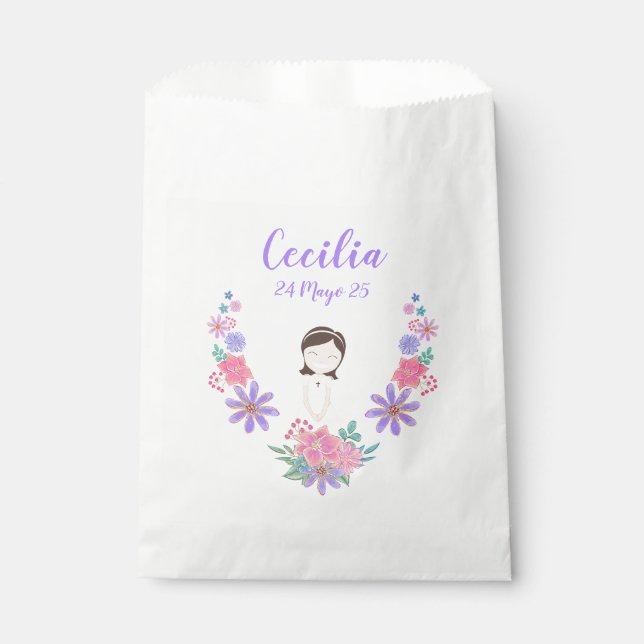 Cecilia First Communion paper bag (Front)