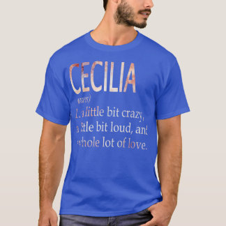 Cecilia Girl Name Definition T-Shirt