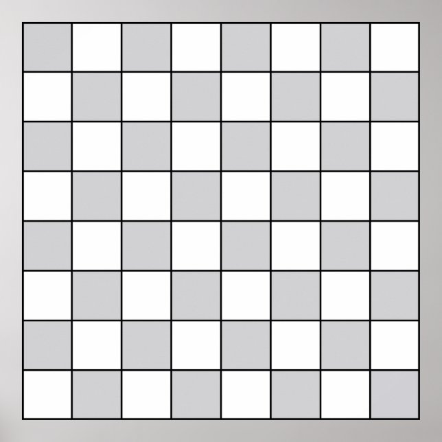 Ceckerboard Planner Poster (Front)