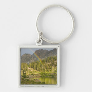 Cecret Lake with rainbow over Devil's Castle, Key Ring