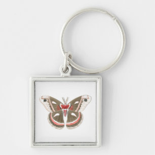 Cecropia Moth Keychain