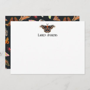 Cecropia Moth Personalised Stationery Note Card