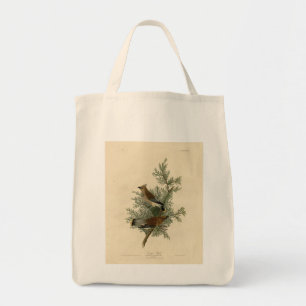 Cedar Bird, Cedar Waxwing Audubon Birds of America Tote Bag