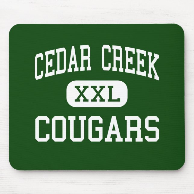 Cedar Creek - Cougars - High - Ruston Louisiana Mouse Mat (Front)