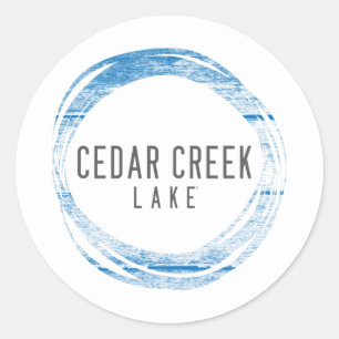 Cedar Creek LAke Classic Round Sticker