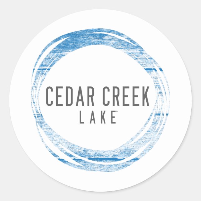 Cedar Creek LAke Classic Round Sticker (Front)