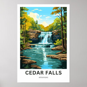 Cedar Falls Arkansas Travel Print