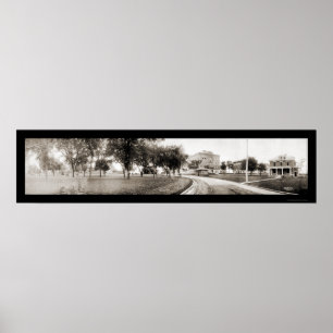 Cedar Falls IA Panview Photo 1907 Poster