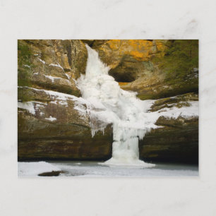 Cedar Falls in winter, Hocking Hills, Ohio Postcard