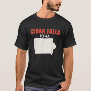 Cedar Falls Iowa USA State America Travel Iowan T-Shirt