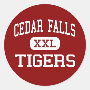 Cedar Falls - Tigers - High - Cedar Falls Iowa Classic Round Sticker