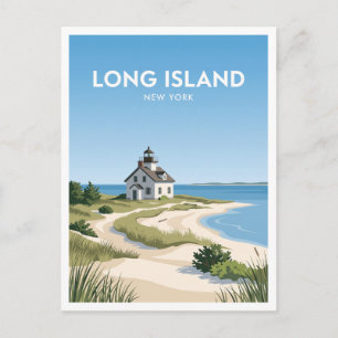 Cedar Island Lighthouse Sag Harbour New York Trave Postcard