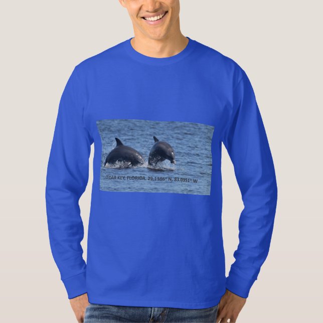 Cedar Key Dolphins long sleeve t-shirt (Front)