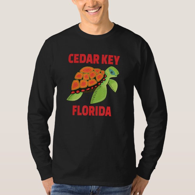 Cedar Key Florida Sea Turtle T-Shirt (Front)