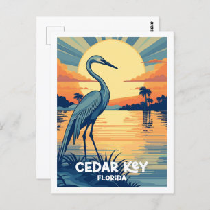 Cedar Key Florida USA Famous Vintage Travel Place Postcard