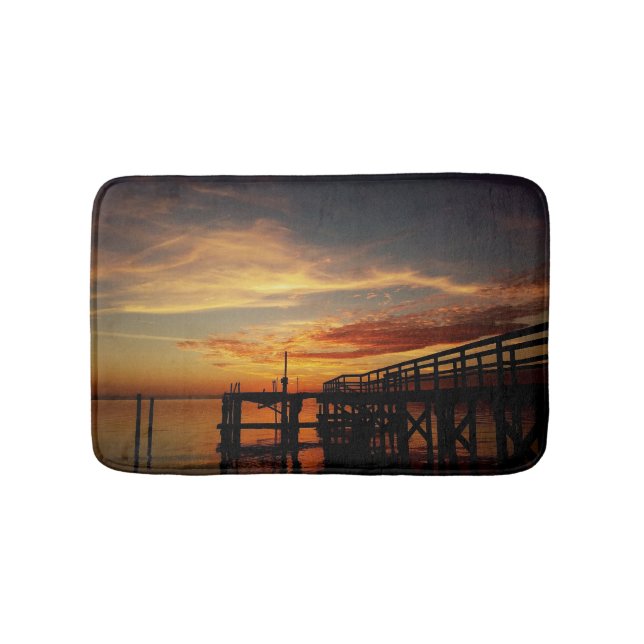 Cedar Key Sunset Bath Rug (Front)
