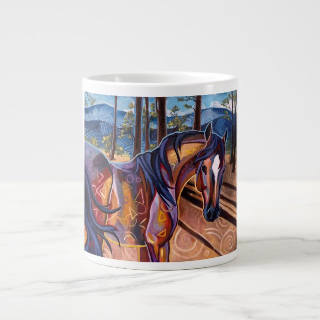 Cedar Lake Horse Jumbo Mug (Front)