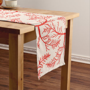Cedar Leaves on a Table Runner