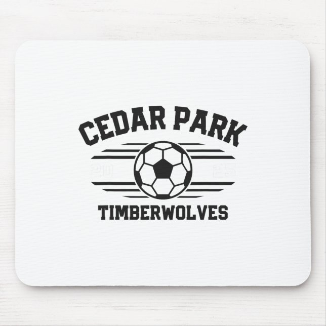 Cedar Park Timberwolves Soccer Ll 2025  Mouse Mat (Front)